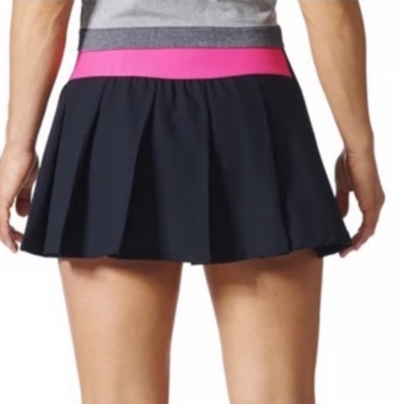 Adidas Stella McCartney Barricade Tennis Skort Black Pink Color block Large EUC - Picture 1 of 8